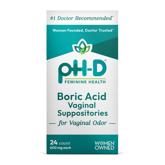 pH-D Feminine Health Boric Acid Vaginal Suppositories