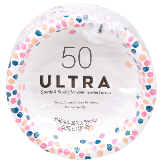 Ultra Microwavable 20 oz Paper Bowls