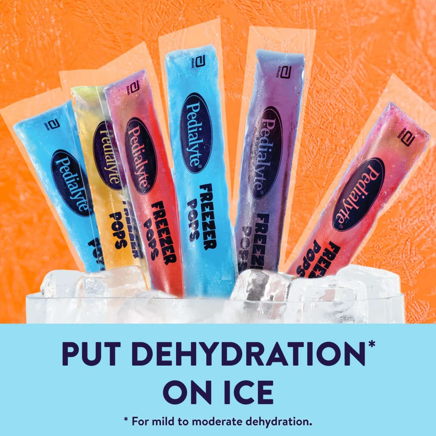 Pedialyte Electrolyte Solution Freezer Pops - Variety Pack - Grape, Blue Raspberry, Cherry, Orange