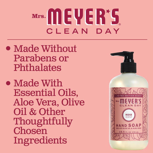 Mrs. Meyer's Clean Day Rose Liquid Hand Soap