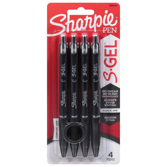 Sharpie S-Gel 0.7mm Gel Pens - Black Ink