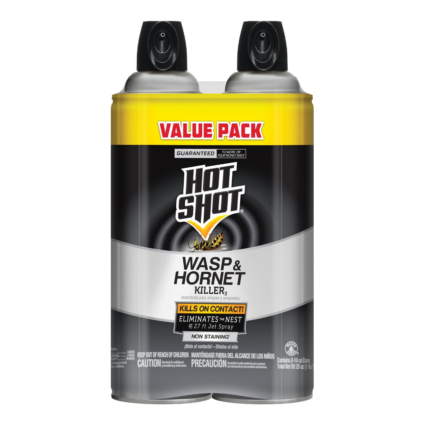Hot Shot Wasp & Hornet Killer3 Aerosol Spray, Value Pack