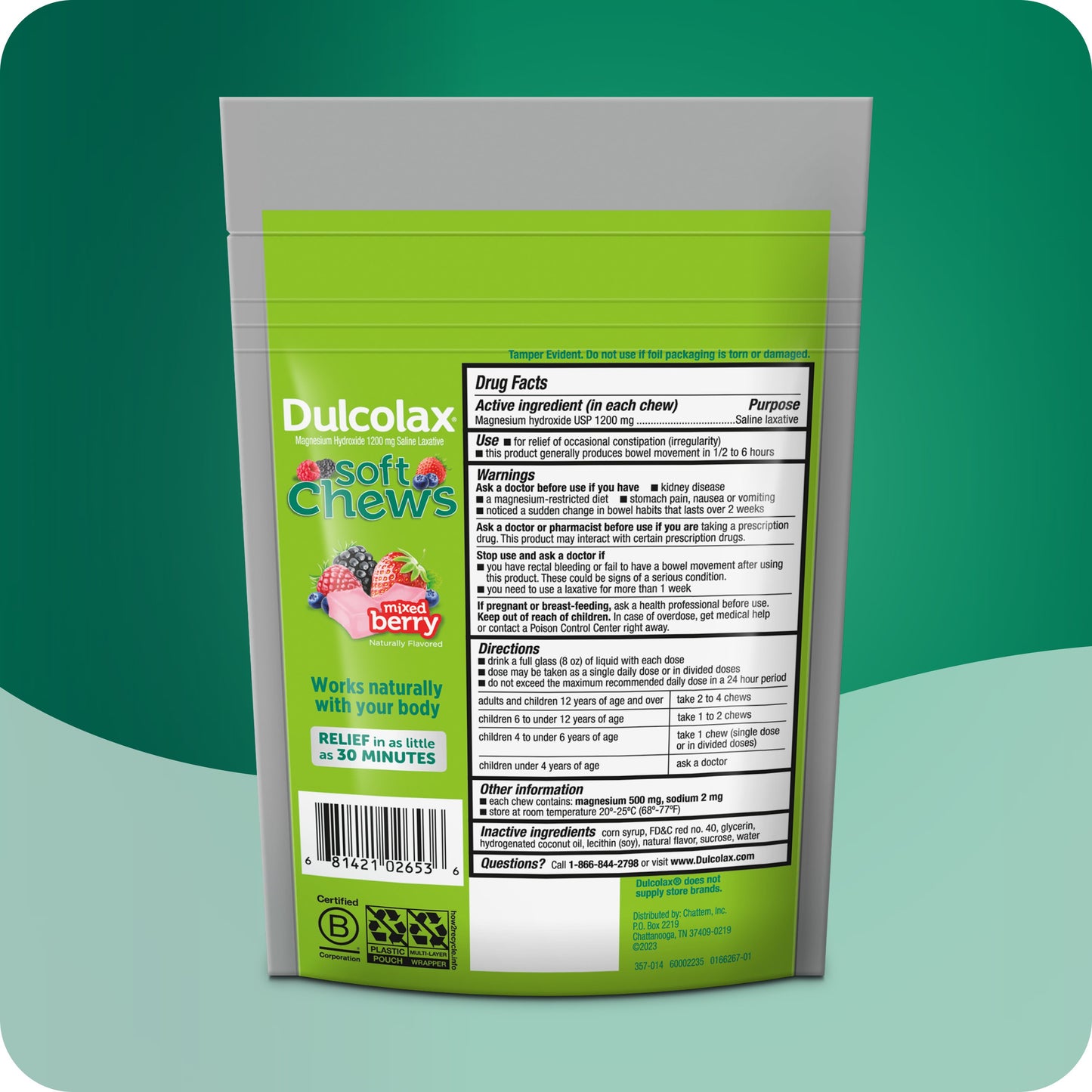Dulcolax Soft Chews Laxative Mixed Berry
