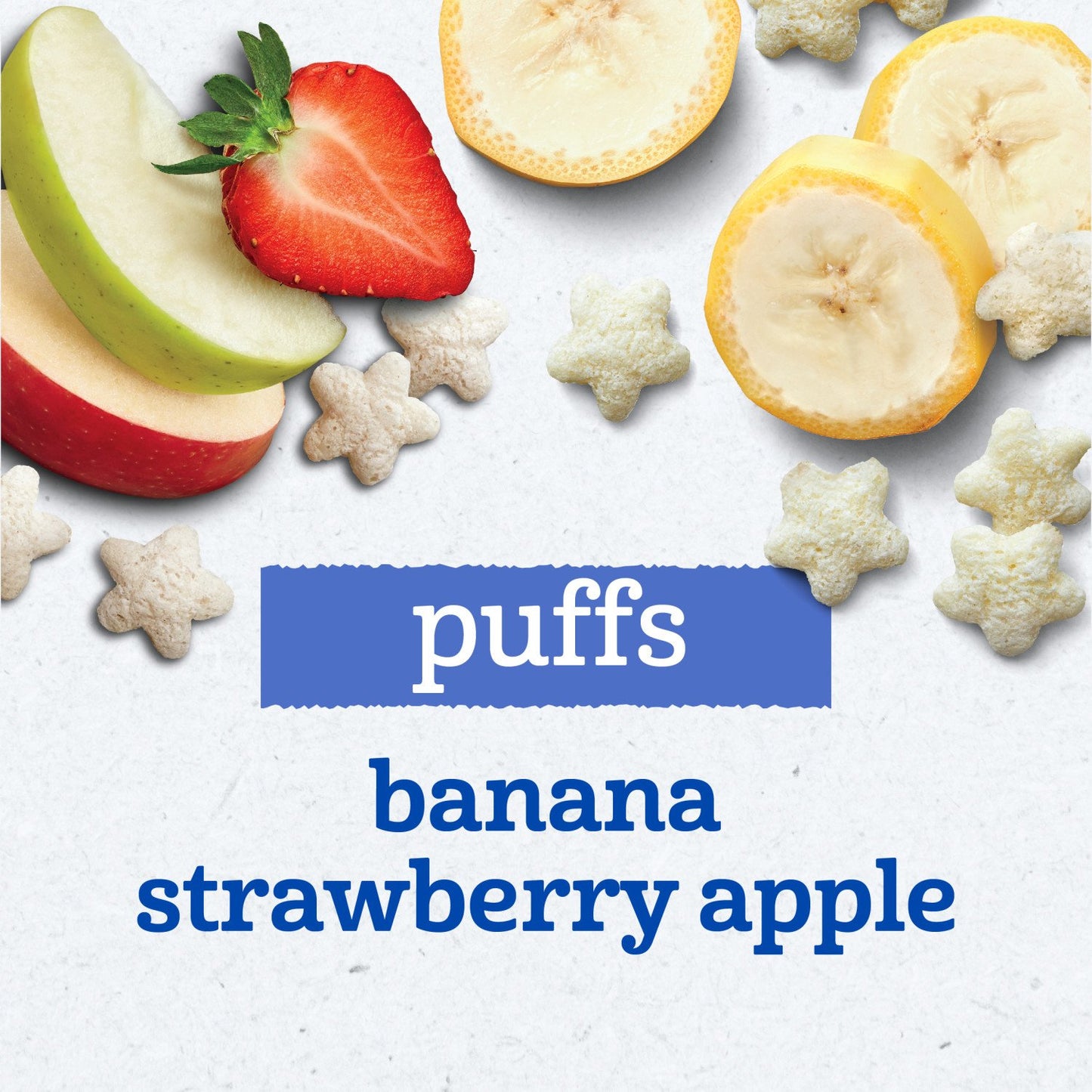 Gerber Snacks for Baby Grain & Grow Puffs Variety Pack - Banana & Strawberry Apple