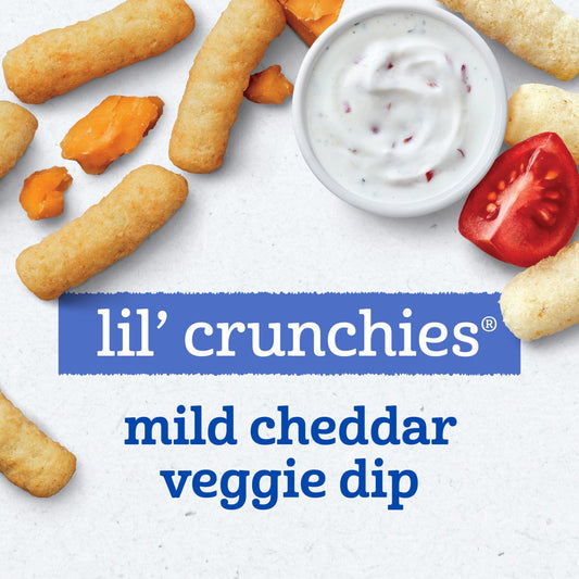 Gerber Snacks for Baby Lil' Crunchies Variety Pack - Mild Cheddar & Veggie Dip