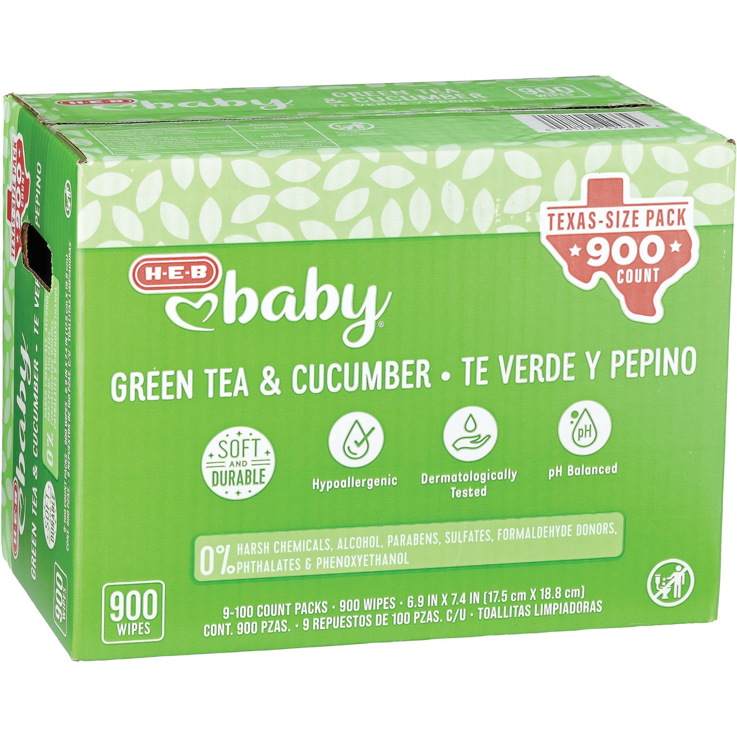 H-E-B Baby Green Tea & Cucumber Wipes - Texas-Size Pack