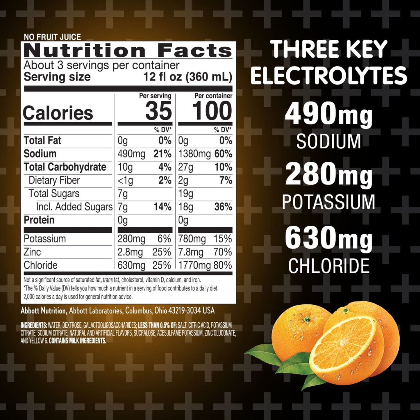 Pedialyte Advanced Care Plus Electrolyte Drink - Orange Breeze