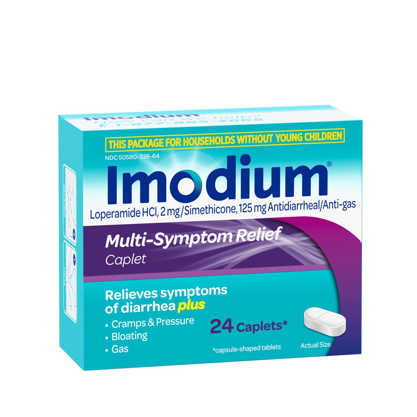 Imodium Multi-Symptom Relief Diarrhea Medicine Caplets