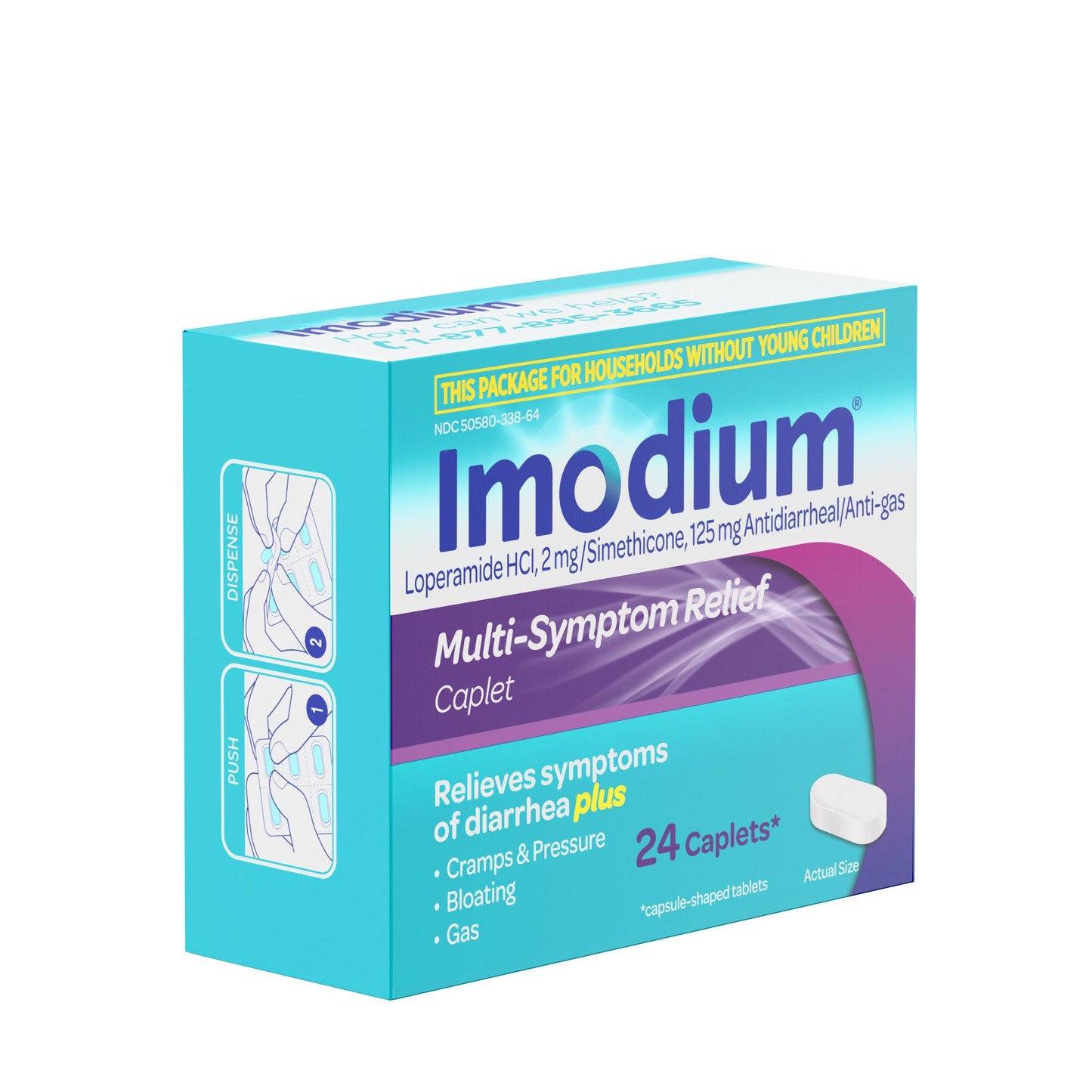 Imodium Multi-Symptom Relief Diarrhea Medicine Caplets