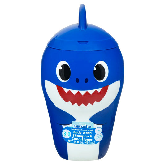 Pinkfong Baby Shark 3-in-1 Body Wash Shampoo & Conditioner