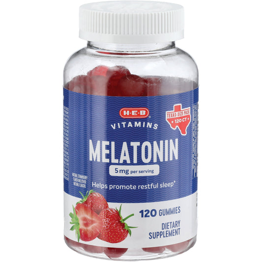 H-E-B Vitamins Melatonin 5 mg Gummies - Texas-Size Pack