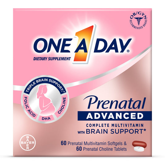 One A Day Prenatal Advanced Multivitamins & Choline with Brain Support Multipack