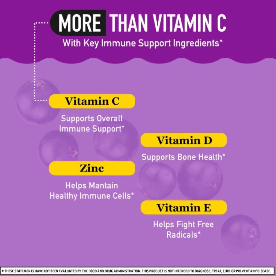 Airborne Elderberry + Zinc & Vitamin C Gummies For Adults