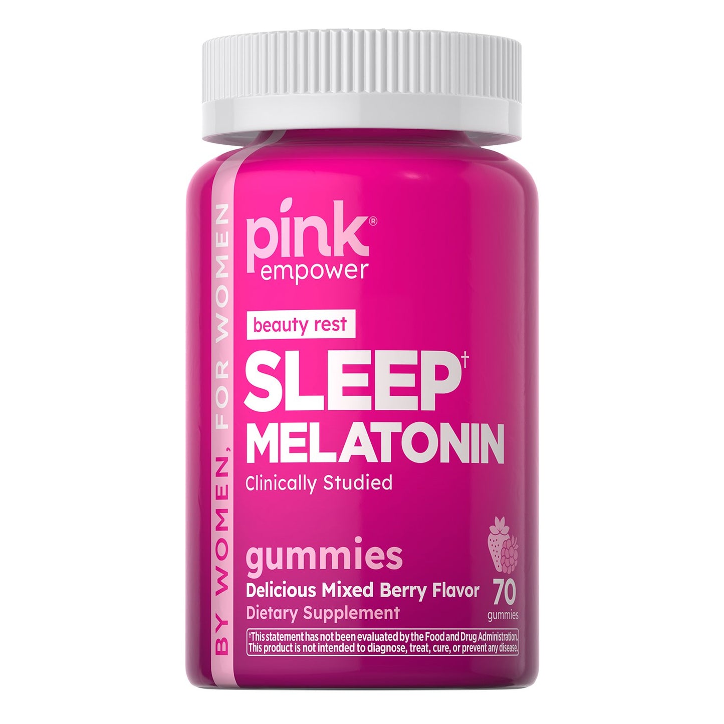Pink Beauty Rest Melatonin Sleep Gummies - Mixed Berry