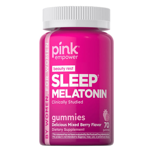 Pink Beauty Rest Melatonin Sleep Gummies - Mixed Berry