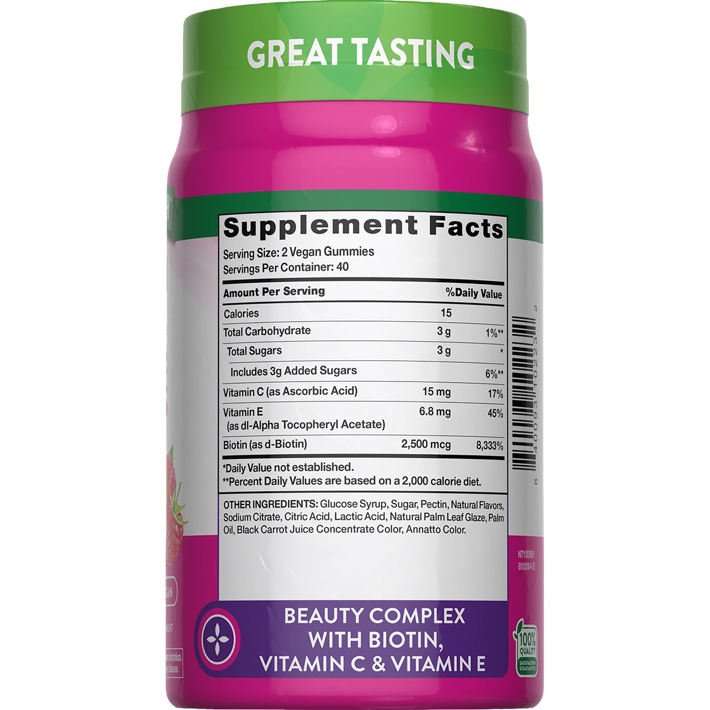 Nature's Truth Hair, Skin & Nails Biotin 2500mcg Gummies - Fruit Flavor