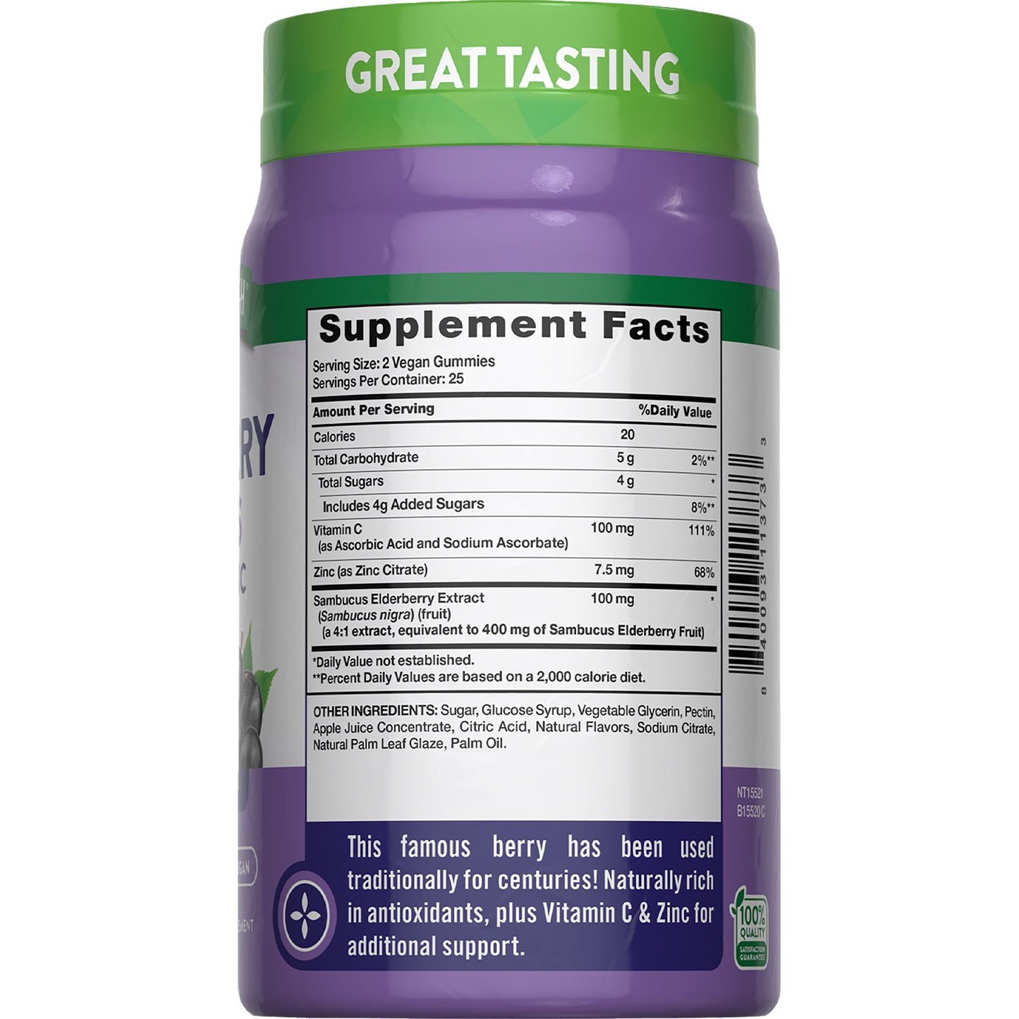 Nature's Truth Sambucus Black Elderberry Gummies