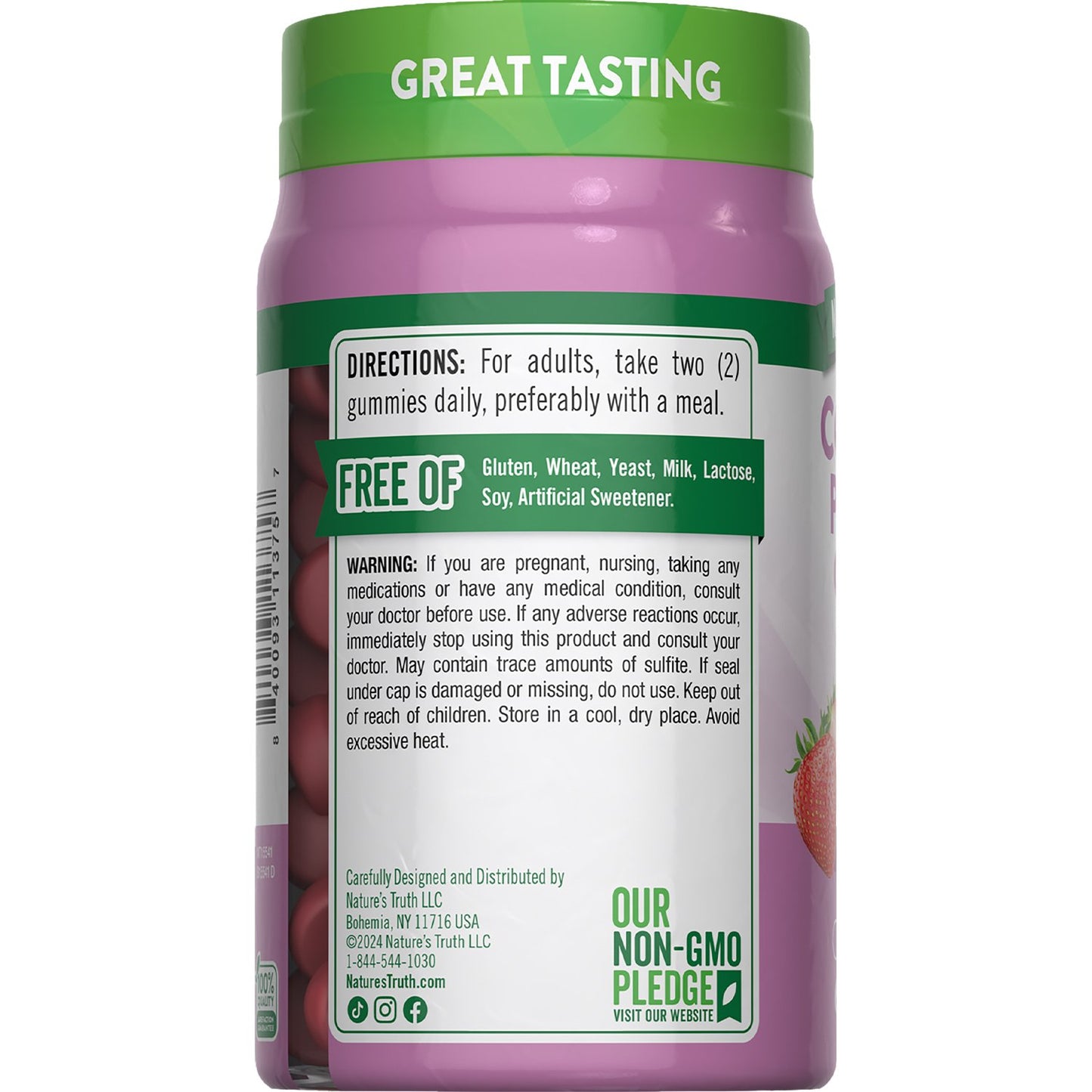 Nature's Truth Type 1 + 3 Collagen Peptides Gummies - Strawberry