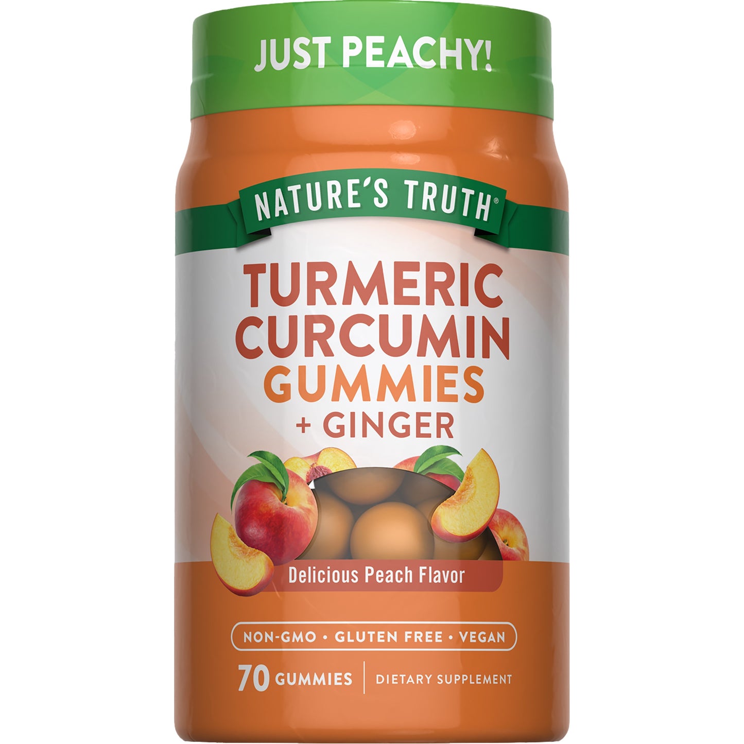 Nature's Truth Turmeric Curcumin & Ginger Gummies - Peach