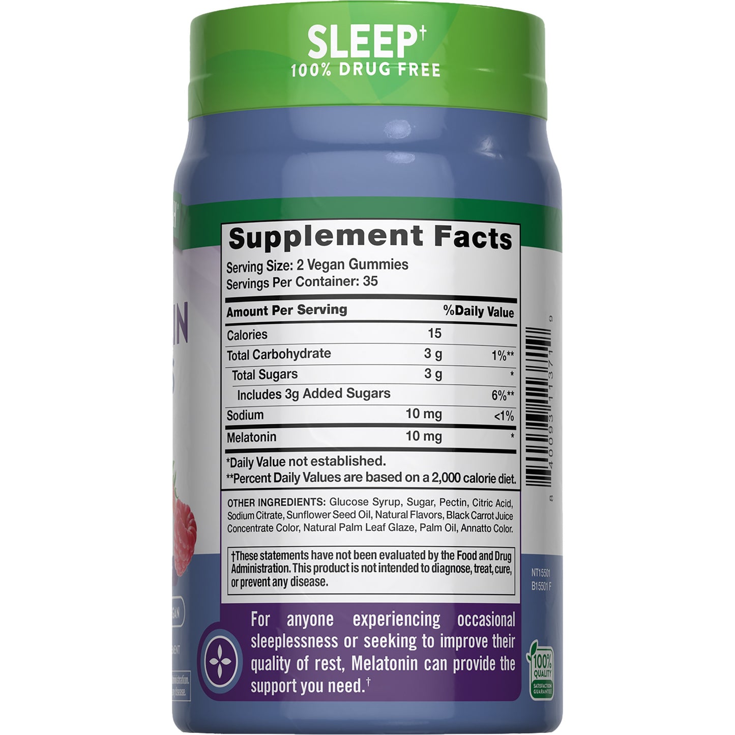 Nature's Truth Sleep Melatonin 10mg Gummies - Mixed Berry