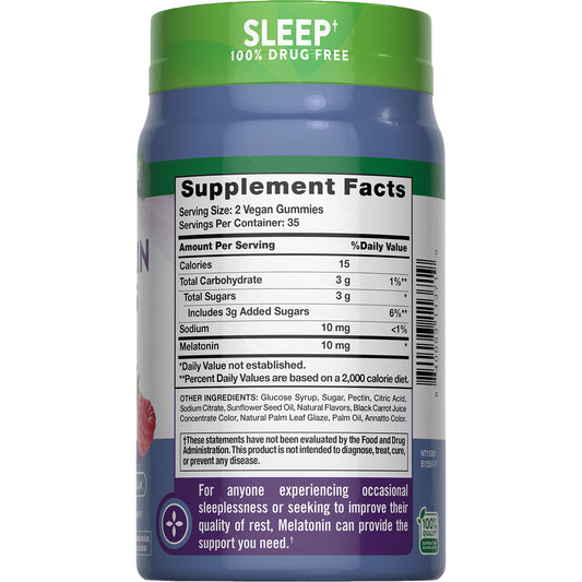 Nature's Truth Sleep Melatonin 10mg Gummies - Mixed Berry