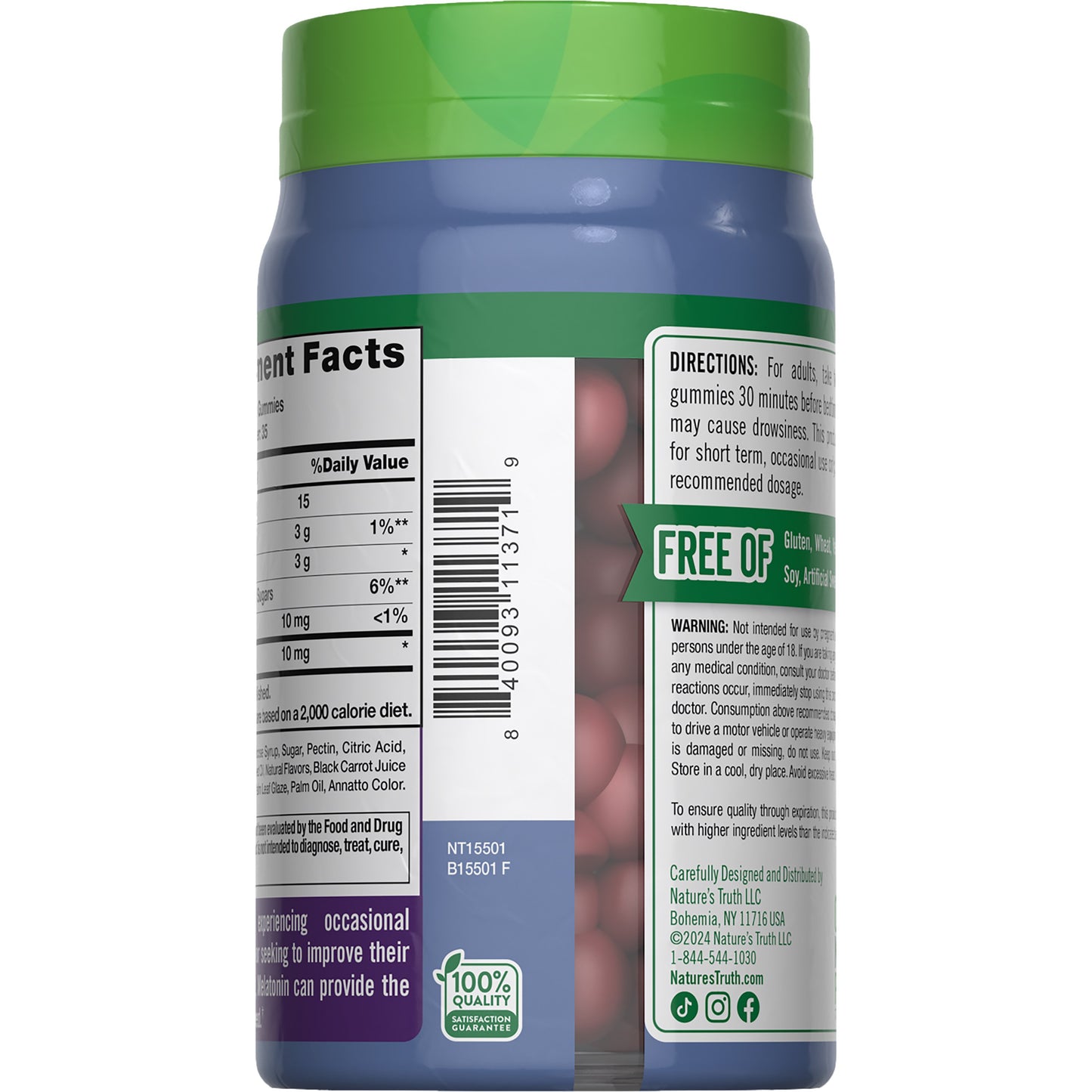 Nature's Truth Sleep Melatonin 10mg Gummies - Mixed Berry