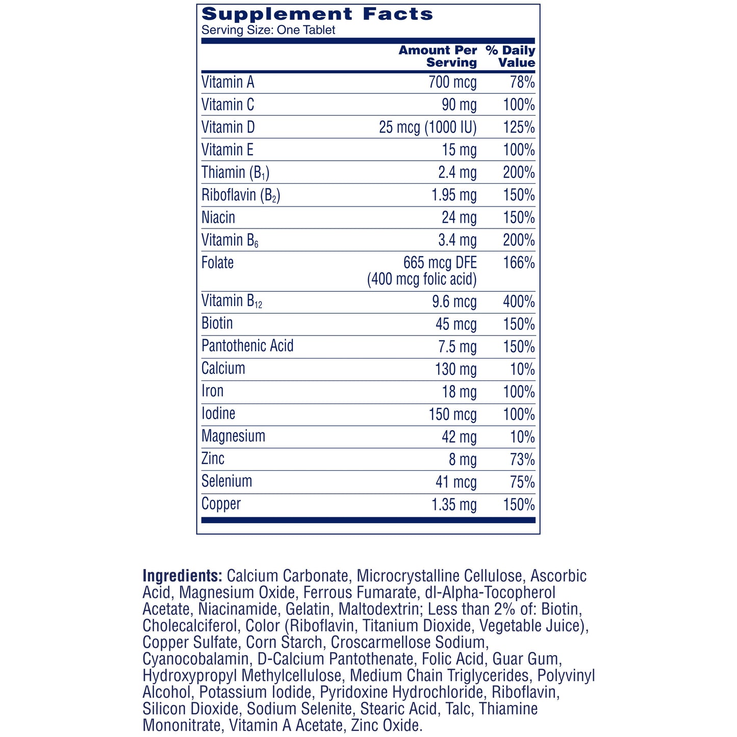 One A Day Women's Complete Multivitamin Tablets
