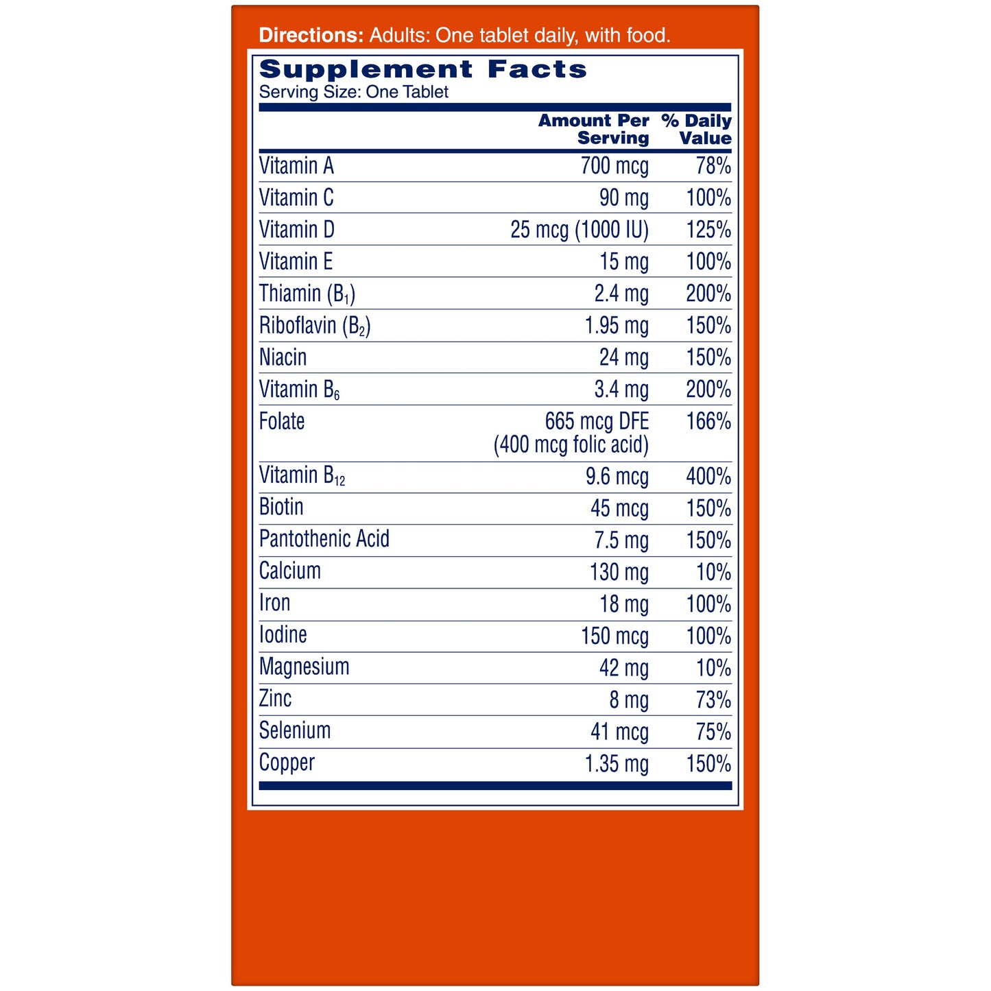 One A Day Women's Complete Multivitamin Tablets