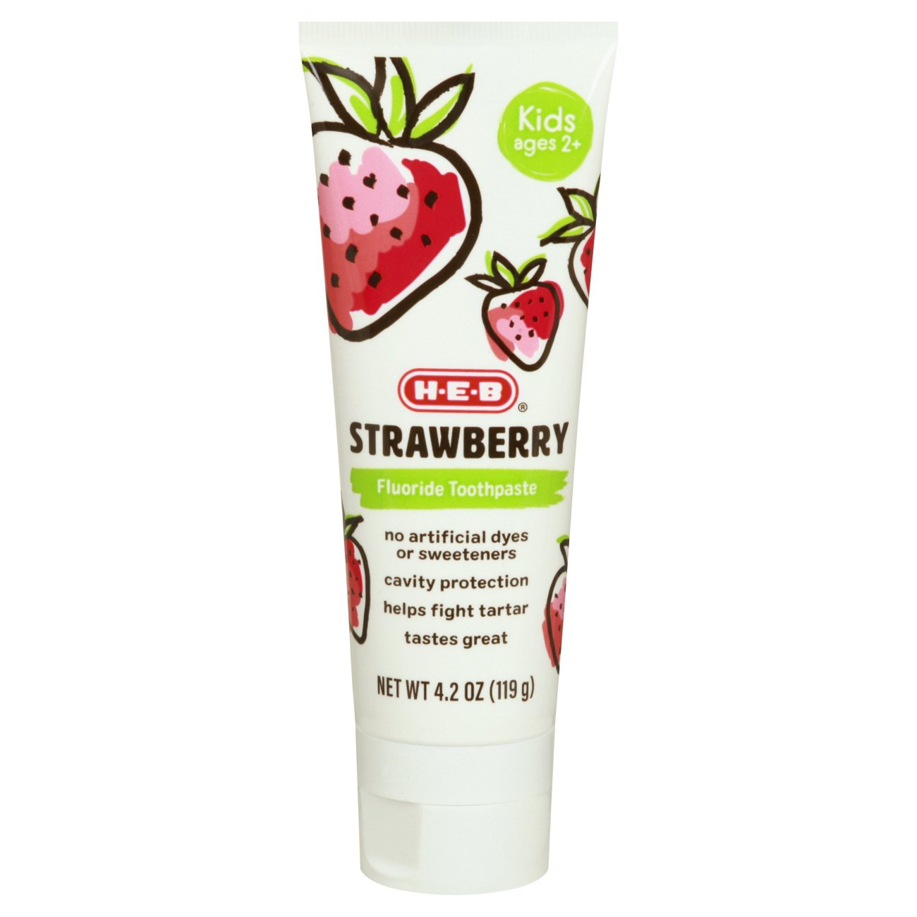 H-E-B Kids Fluoride Toothpaste - Strawberry