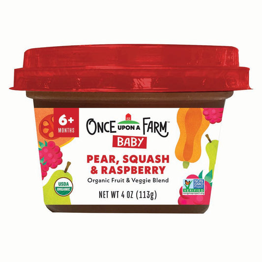 Once Upon a Farm Organic Baby Food - Pear Squash & Raspberry
