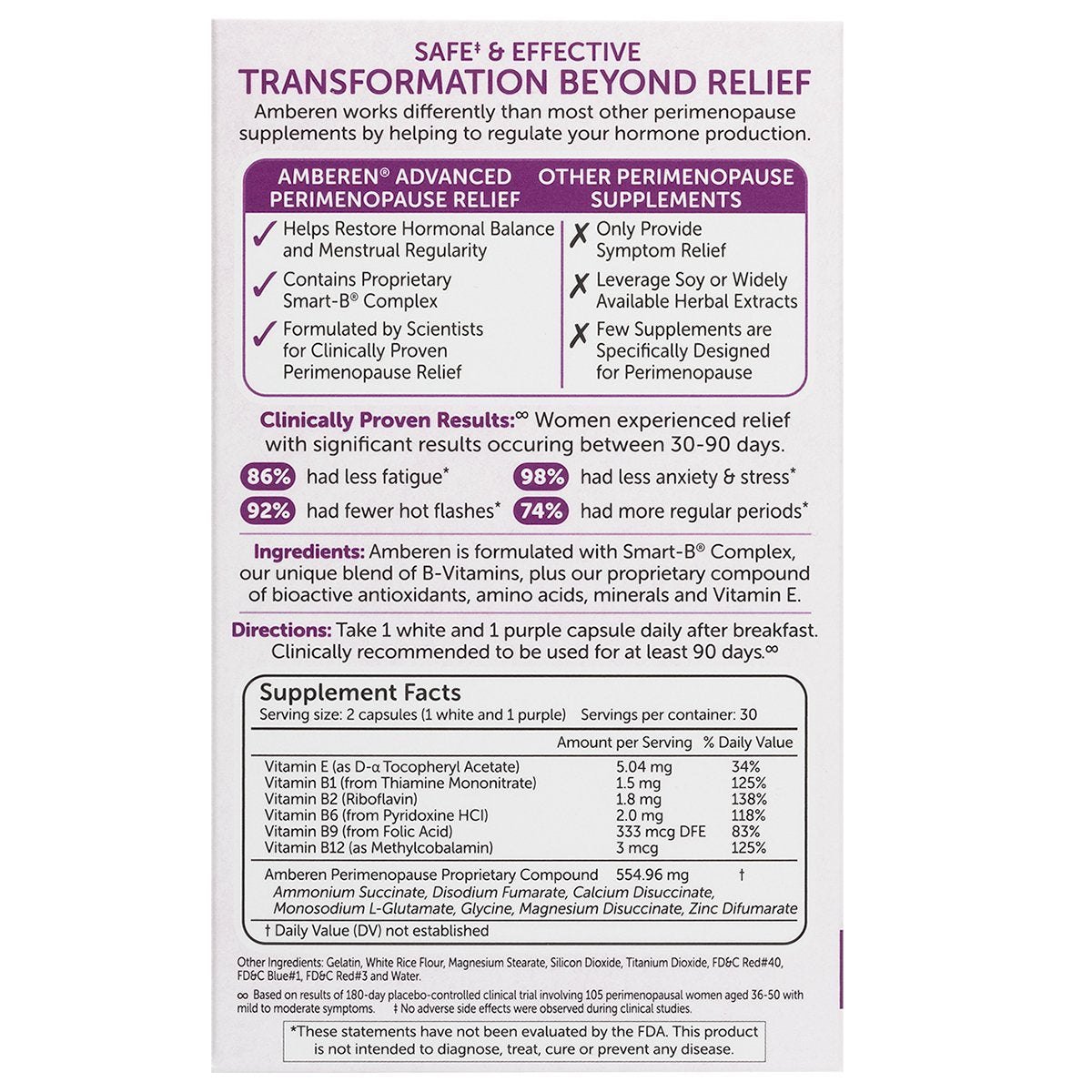 Amberen Advanced Perimenopause Relief Capsules