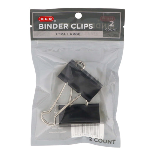 H-E-B Binder Clips - Extra Large