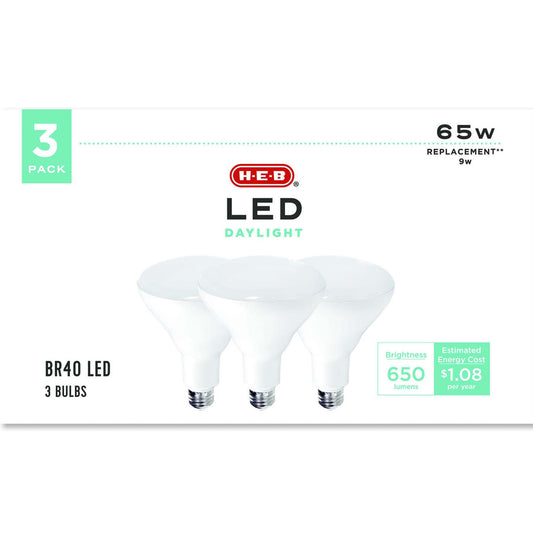 H-E-B BR40 65-Watt LED Light Bulbs - Daylight