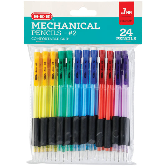 H-E-B 0.7mm Mechanical Pencils with Comfort Grip