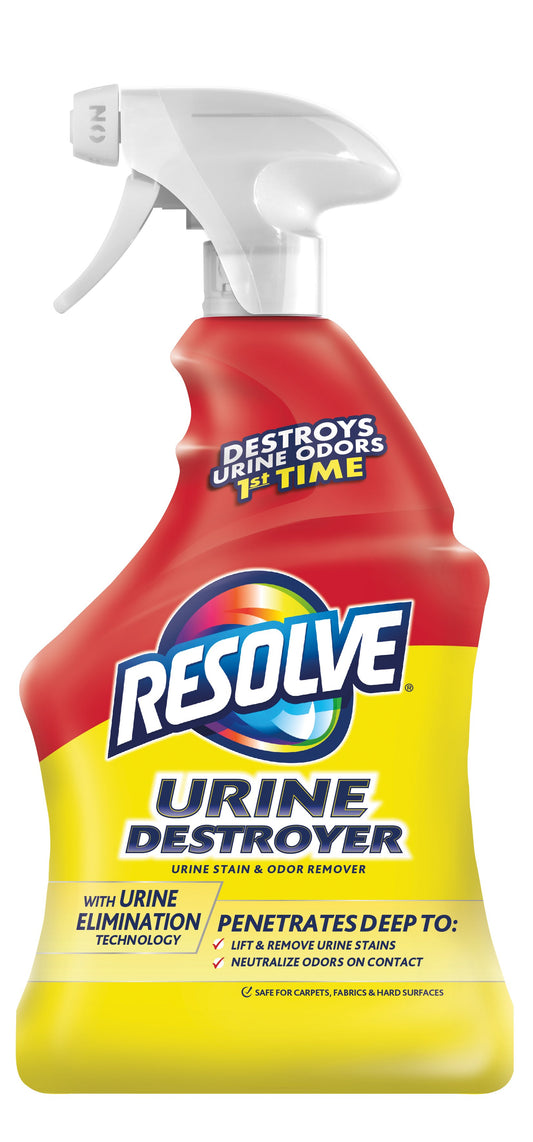 Resolve Urine Destroyer, Spot and Stain Remover, Pet Urine Stain and Odor Remover Carpet Cleaner Spray