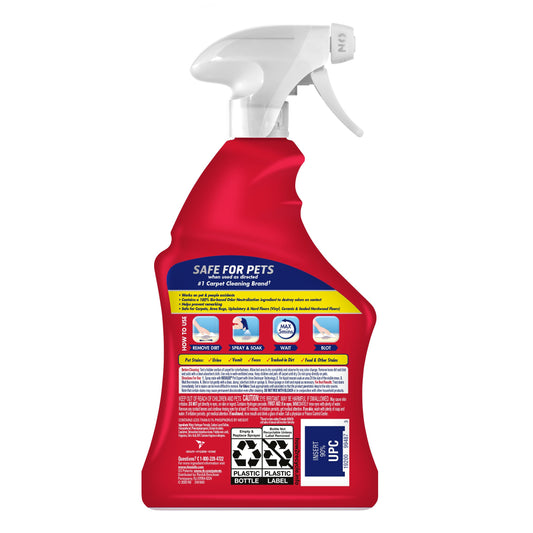 Resolve Urine Destroyer, Spot and Stain Remover, Pet Urine Stain and Odor Remover Carpet Cleaner Spray
