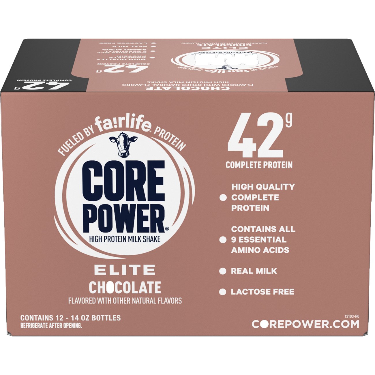 Core Power Elite 42g Protein Milkshakes 12 pk Bottles - Chocolate
