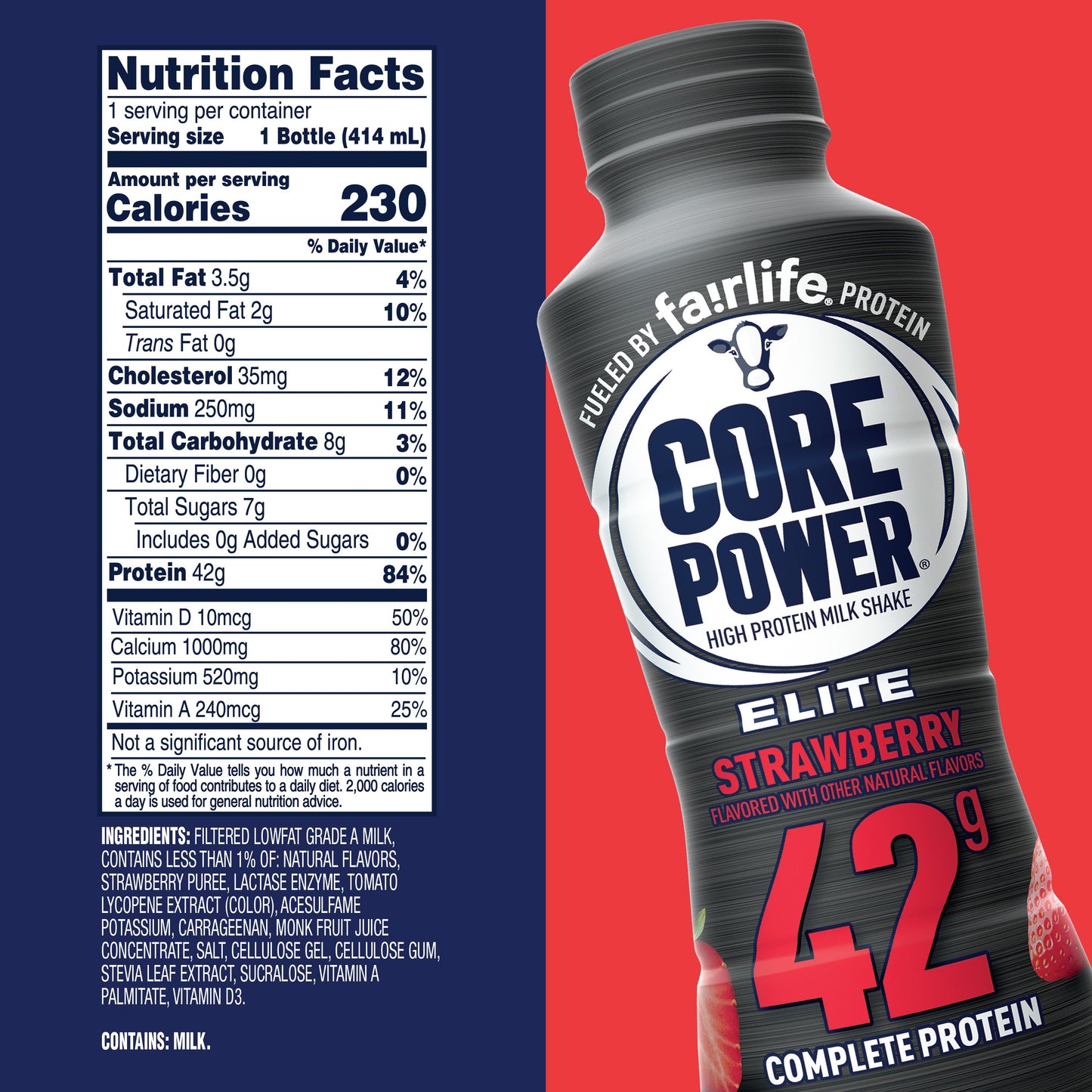 Core Power Elite 42g High Protein Shake Strawberry