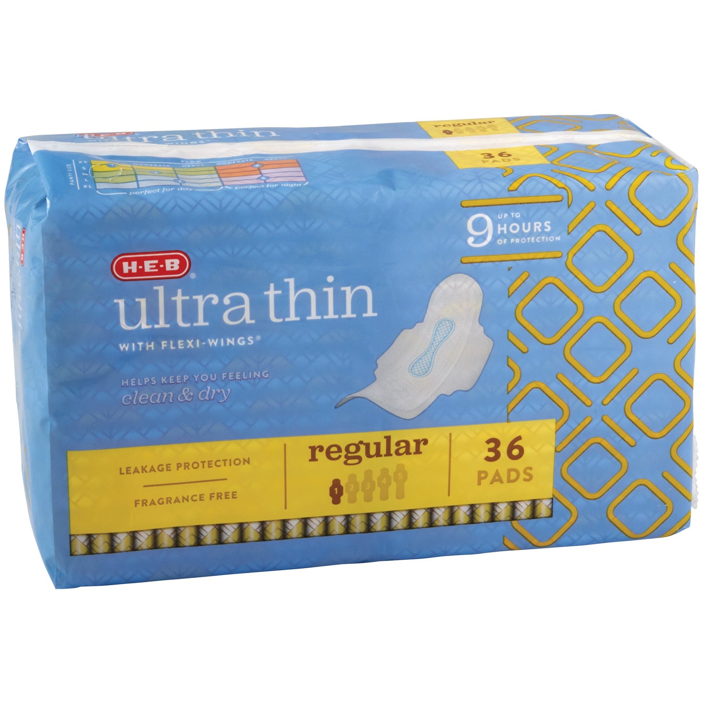 H-E-B Ultra Thin with Flexi-Wings Pads - Regular