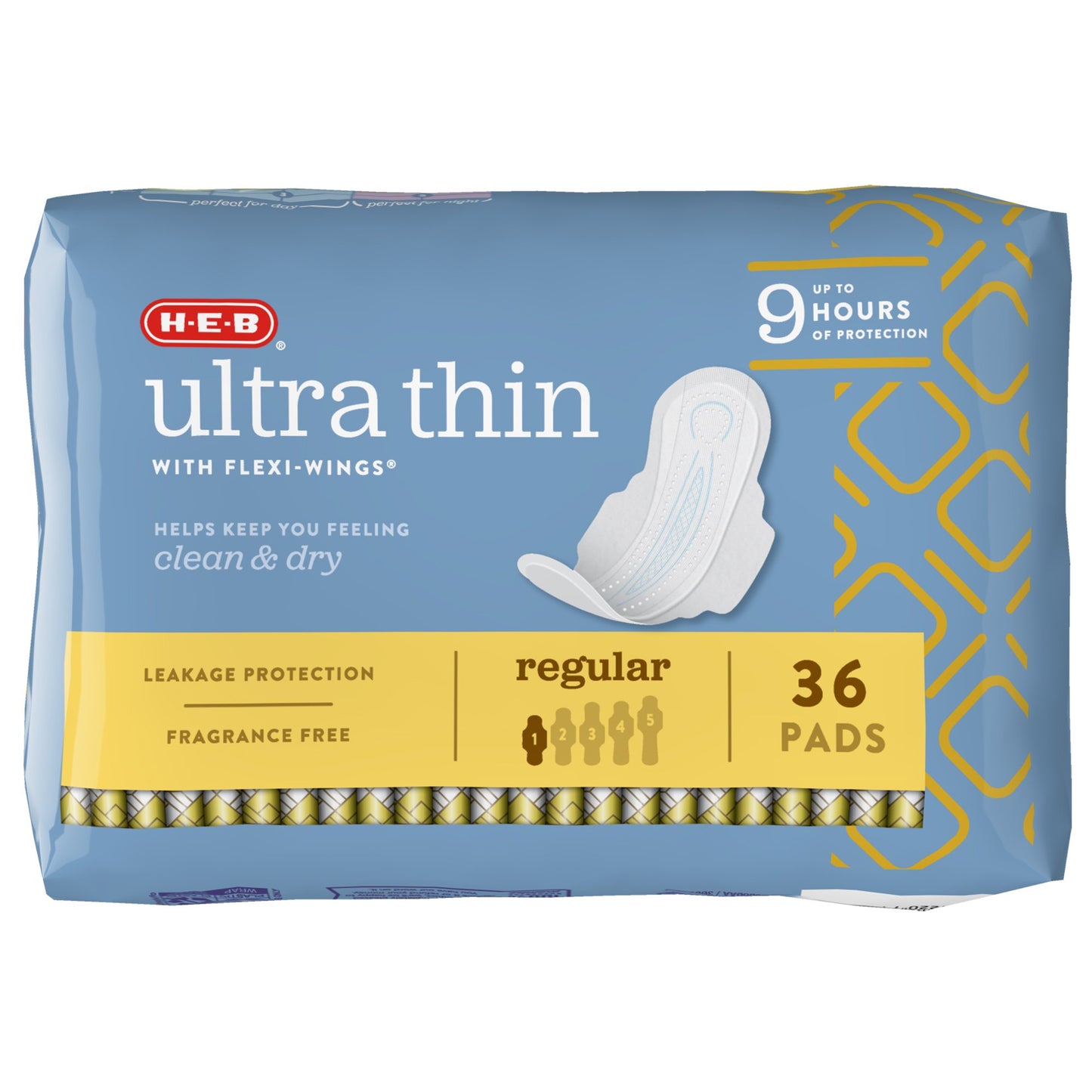 H-E-B Ultra Thin with Flexi-Wings Pads - Regular