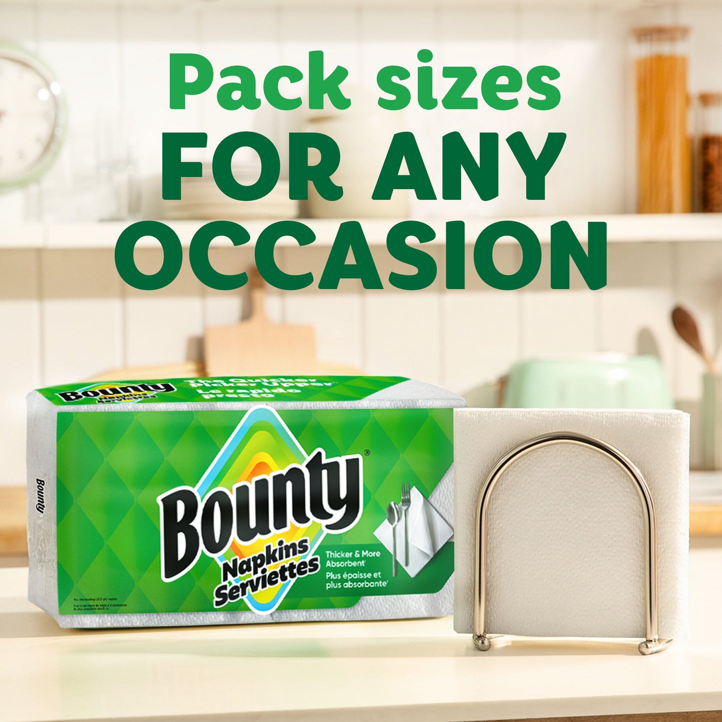 Bounty Paper Napkins - White