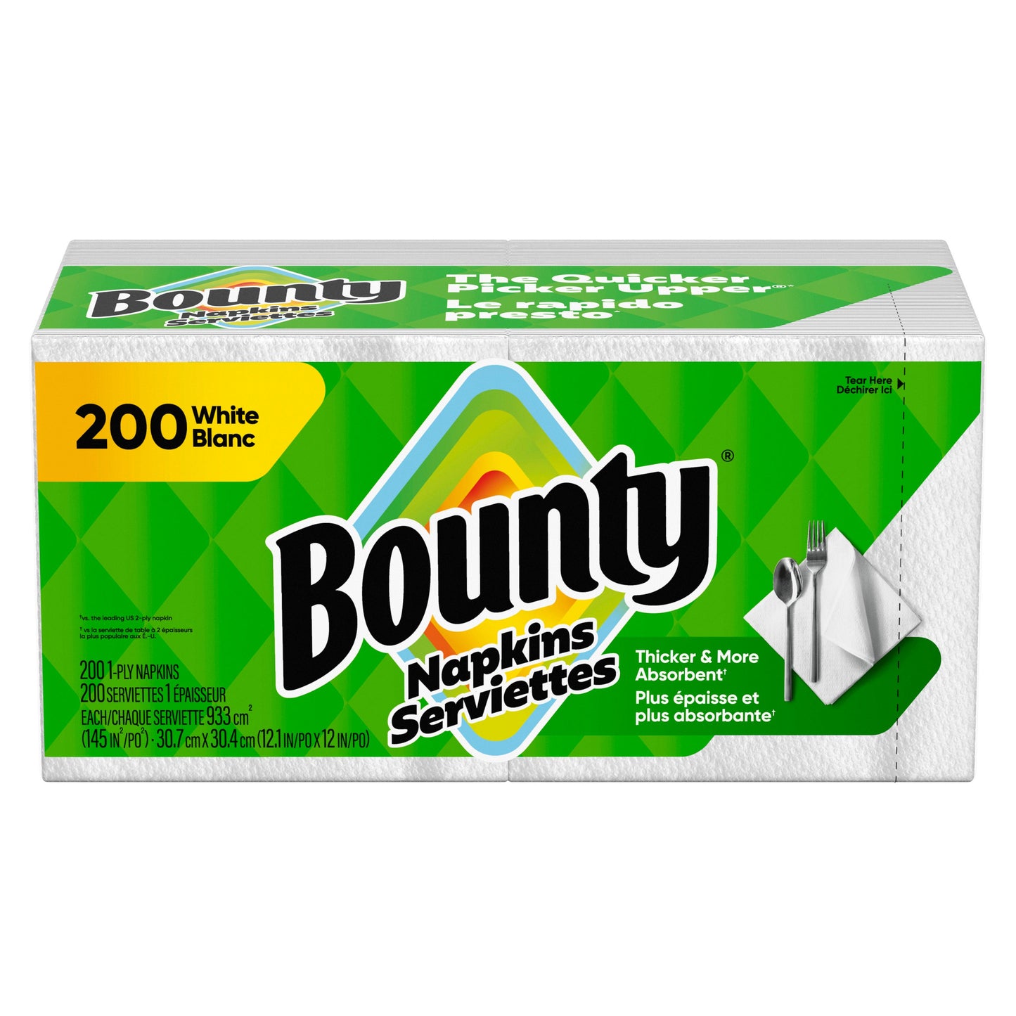 Bounty Paper Napkins - White