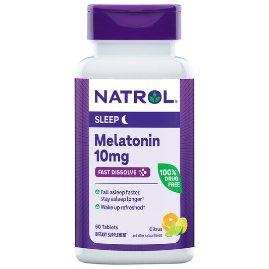 Natrol Melatonin 10 mg Capsules -Citrus