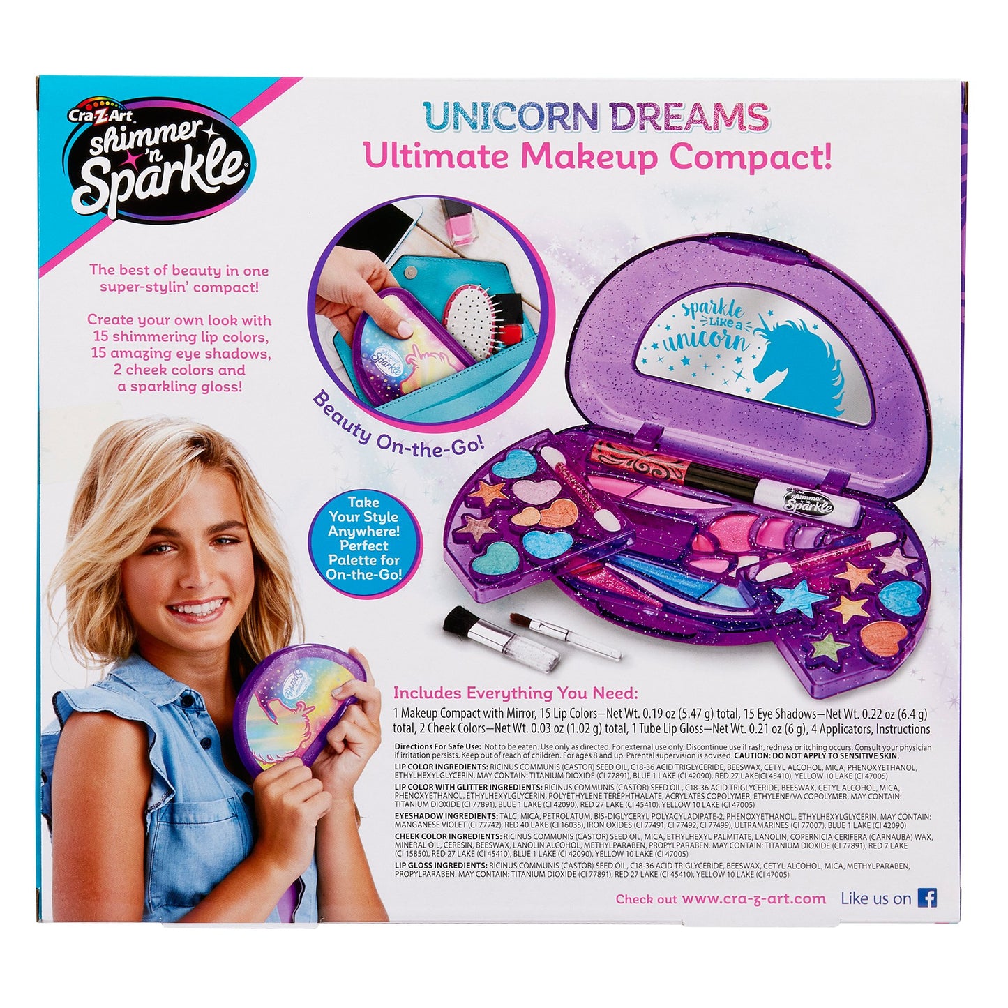 Cra-Z-Art Shimmer 'N Sparkle All-In-One Beauty Compact