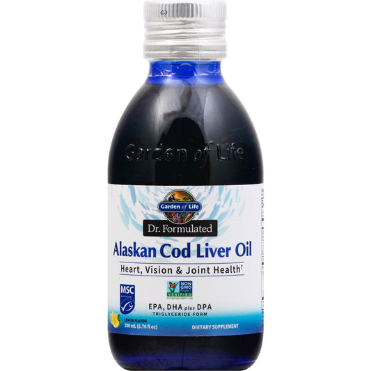 Garden of Life Alaskan Cod Liver Oil - Lemon Flavor