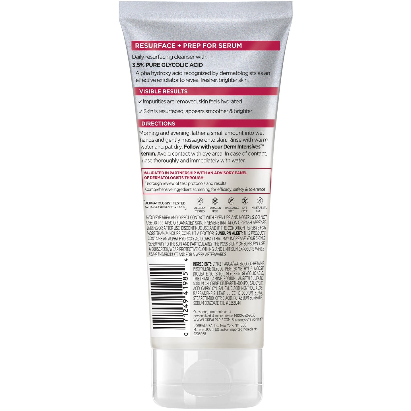 L'Oréal Paris Revitalift Derm Intensives Glycolic Acid Cleanser
