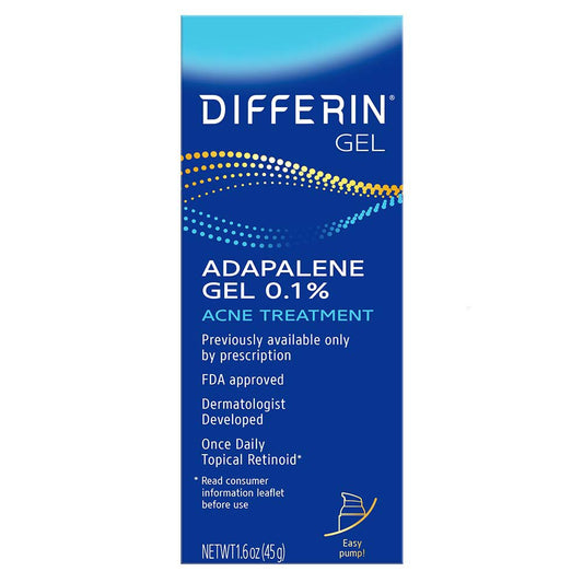 Differin Gel Acne Treatment 0.1% Adapalene Pump