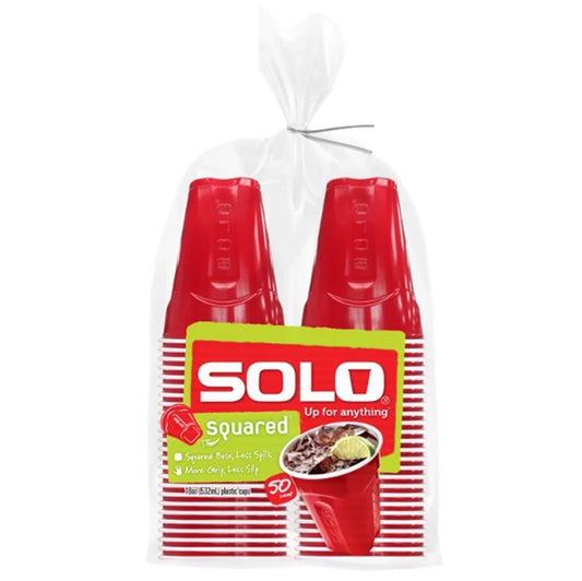 Solo 18 oz Plastic Cups