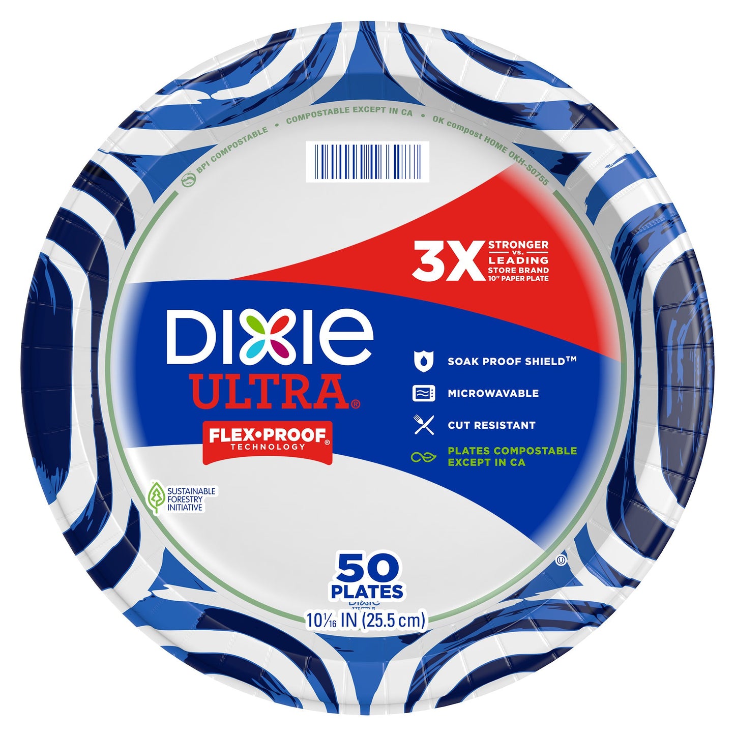 Dixie Ultra 10 in Compostable Paper Plates