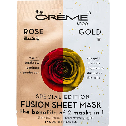 The Crème Shop Rosegold Fusion Face Sheet Mask